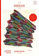 Knitting Pattern - Sirdar 10708 - Jewelspun with Wool Chunky - Blanket